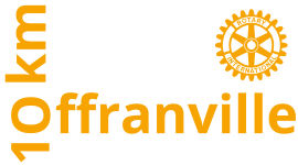 Logo - Rotary - Courses des Colombiers - Blanc